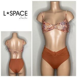 New. L*SPACE  floral bikini set. Small. Retails $198.
